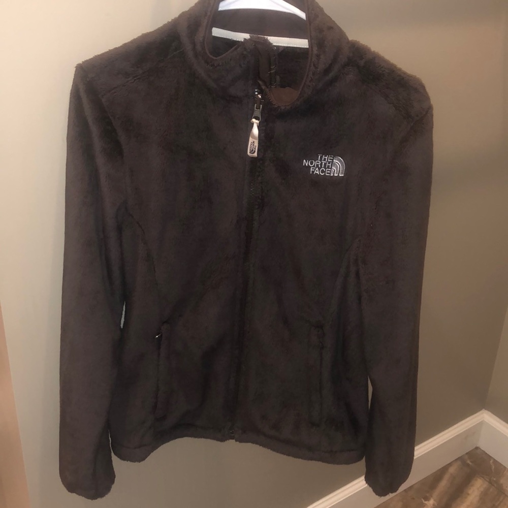 THE NORTH FACE sweatshirt Jacket. BROWN. SIZE SMALL. EUC